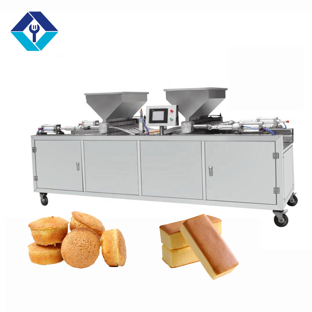 Linha de produção de copos de bolo de camada depositadora de bolo