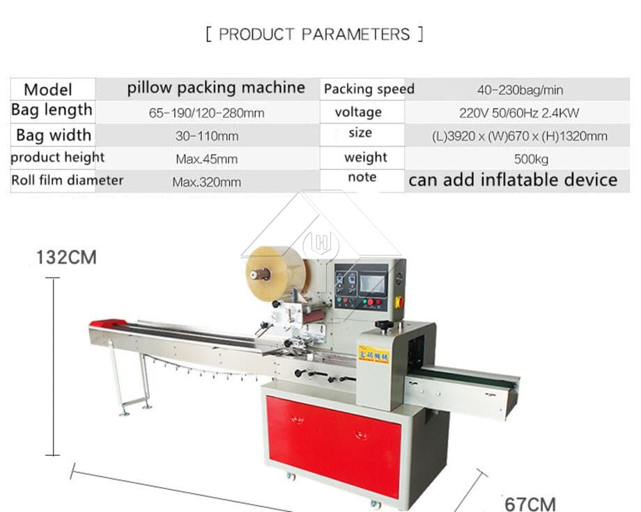 Máquina de embalagem de fluxo de alimentos para sanduíche de frutas congeladas, palitos de incenso de travesseiro horizontal, macarrão Máquina de embalagem de fluxo de alimentos para sanduíche de frutas congeladas, palitos de incenso de travesseiro horizontal, macarrão