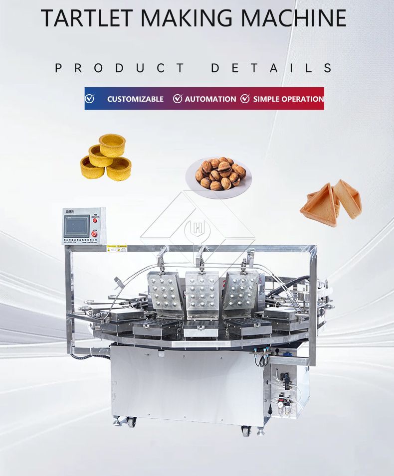 Equipamento automático de produção de tortas e biscoitos