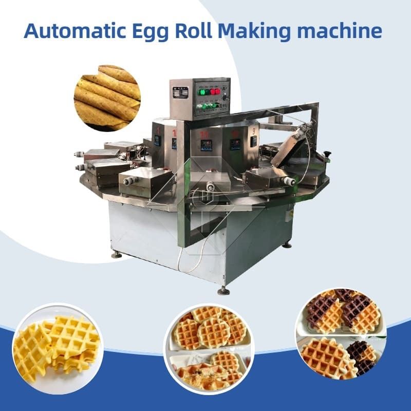 Cone de açúcar de rolamento giratório para assar sorvete Poke Cornet Cones laminados que fazem a máquina