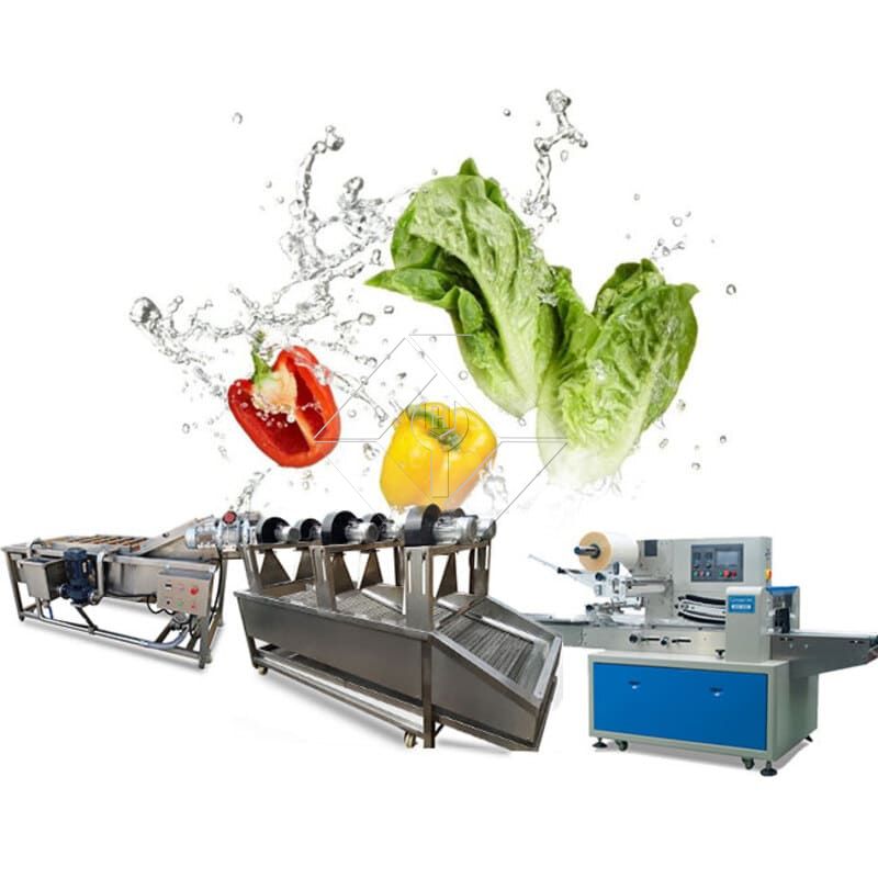 Linha de produção de salada de legumes | Planta de processamento de alface