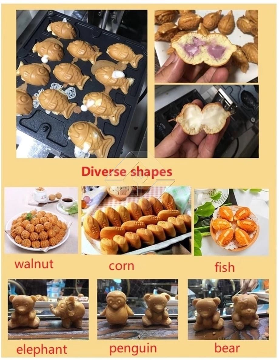 Máquina de bolo Taiyaki totalmente automática Máquina de bolo Taiyaki totalmente automática