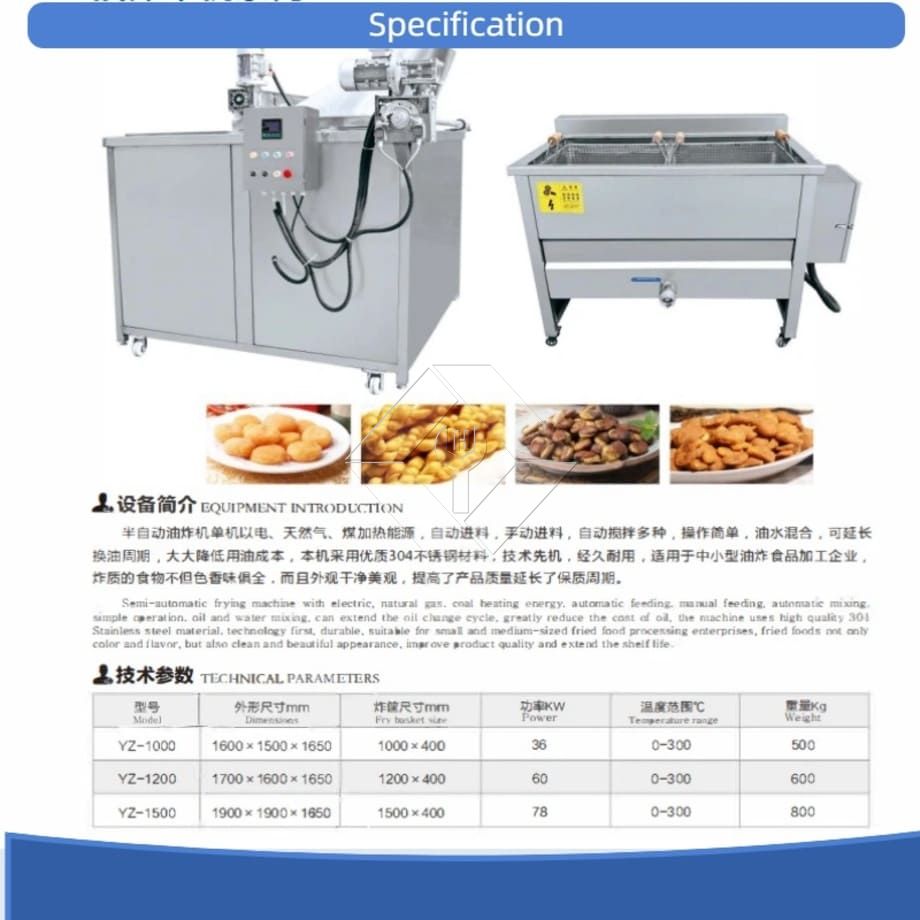 Máquina de fritar lanches tipo lote profissional, máquina manual de fritar batatas fritas de alta qualidade