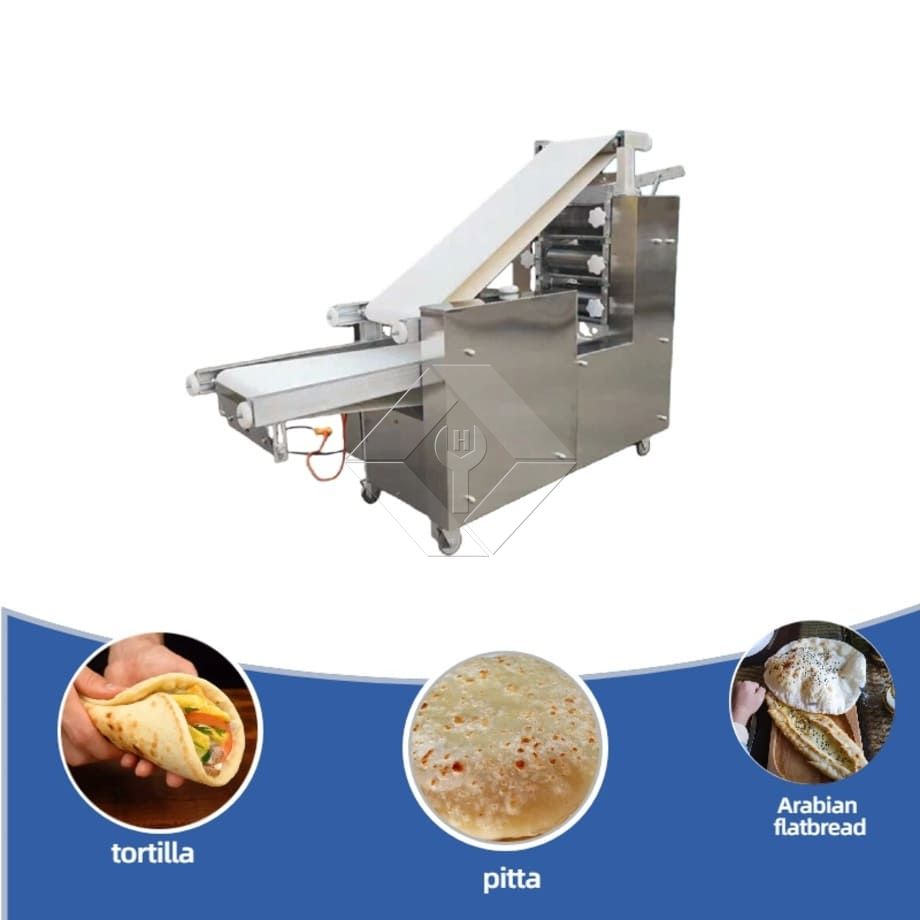Máquina comercial de fazer pão sírio árabe