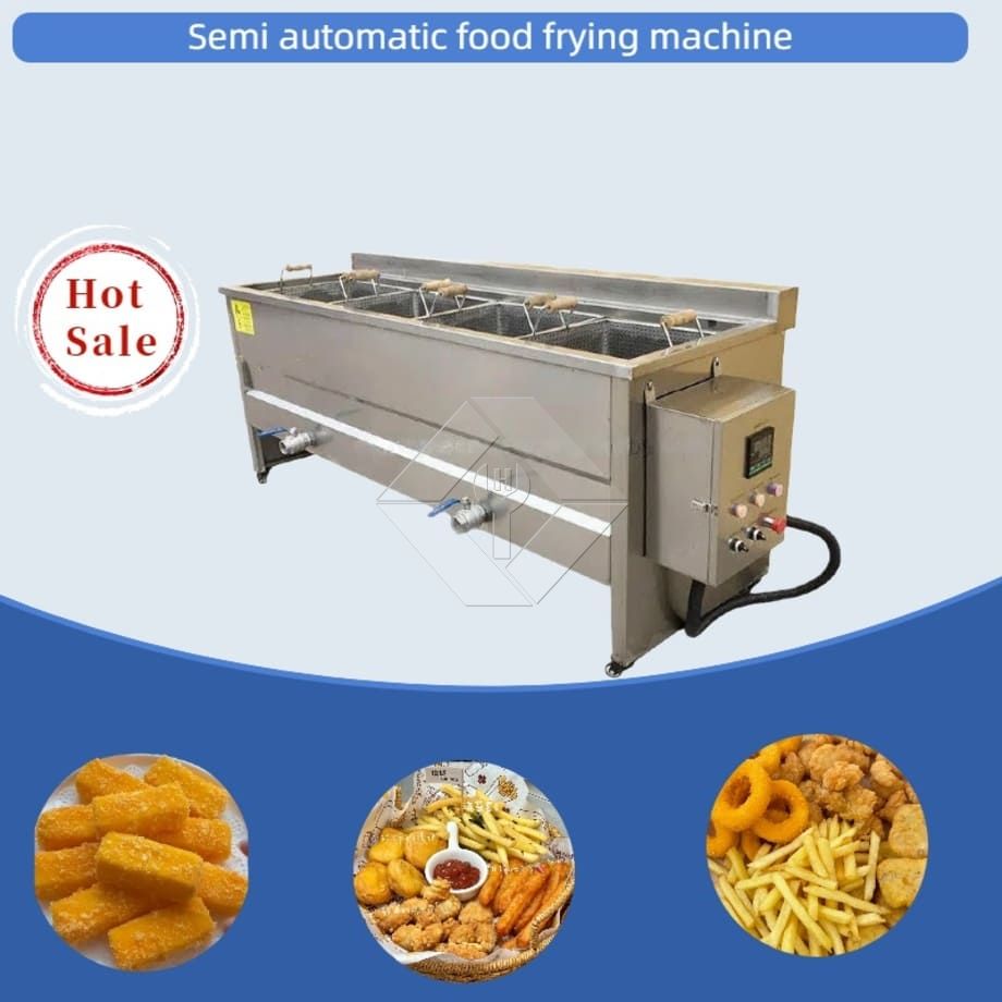Máquina de fritar lanches tipo lote profissional, máquina manual de fritar batatas fritas de alta qualidade