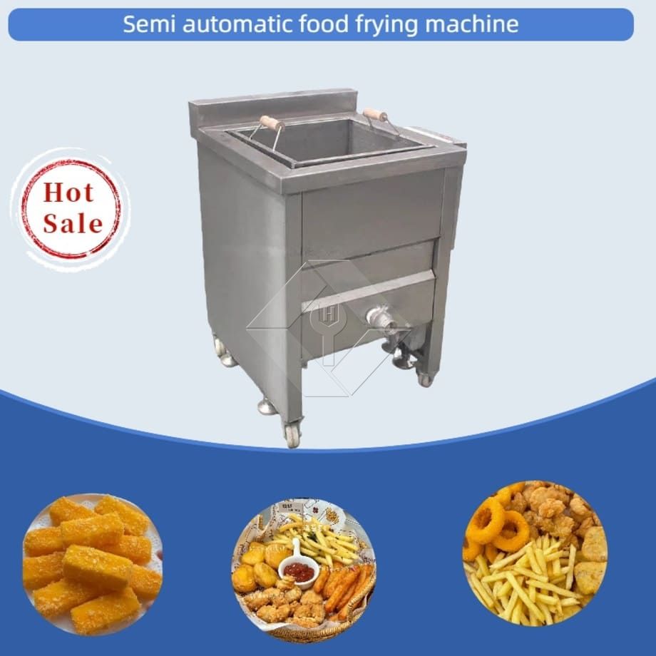 Máquina de fritar lanches tipo lote profissional, máquina manual de fritar batatas fritas de alta qualidade