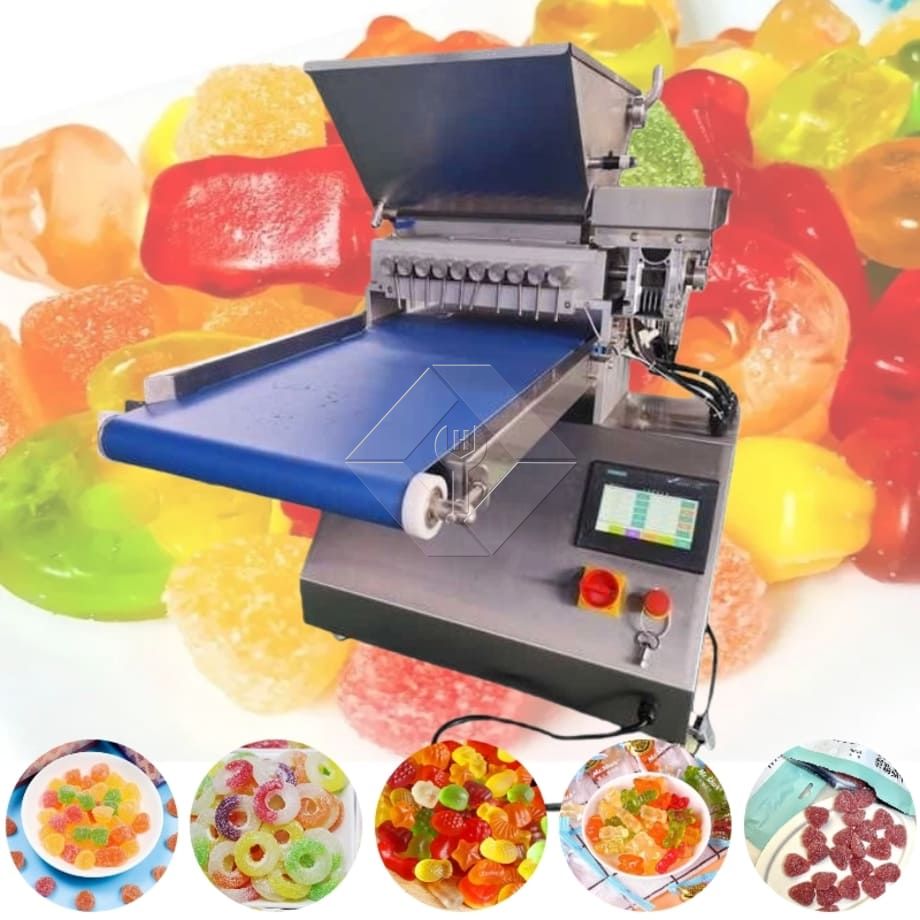 Urso geléia doces chocolate mesa automática mini desktop vitamina goma depositante forma de produção fazer máquina