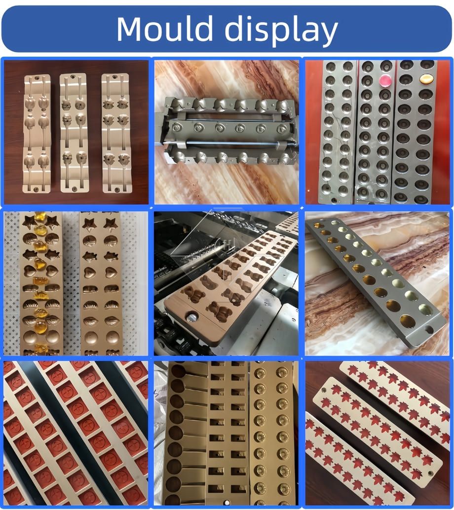 Máquina de fazer doces de goma de gelatina automática para doces duros que faz a máquina linha de produção de doces de pirulito