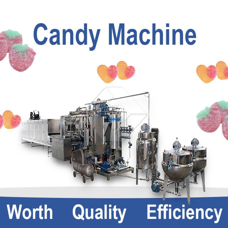 Linha de produção automática de doces duros e macios e gelatinosos e pirulitos