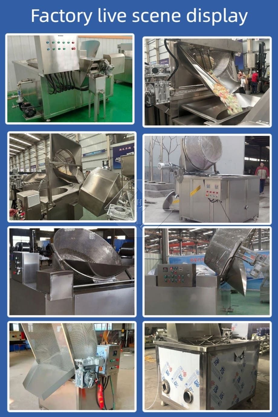 Máquina de fritar com agitação automática de baixo investimento Fritadeira de lote de alta capacidade para venda Máquina de fritar com agitação automática de baixo investimento Fritadeira de lote de alta capacidade para venda