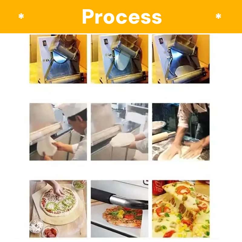 Máquina comercial de prensa para massa de pizza Máquina comercial de prensa para massa de pizza