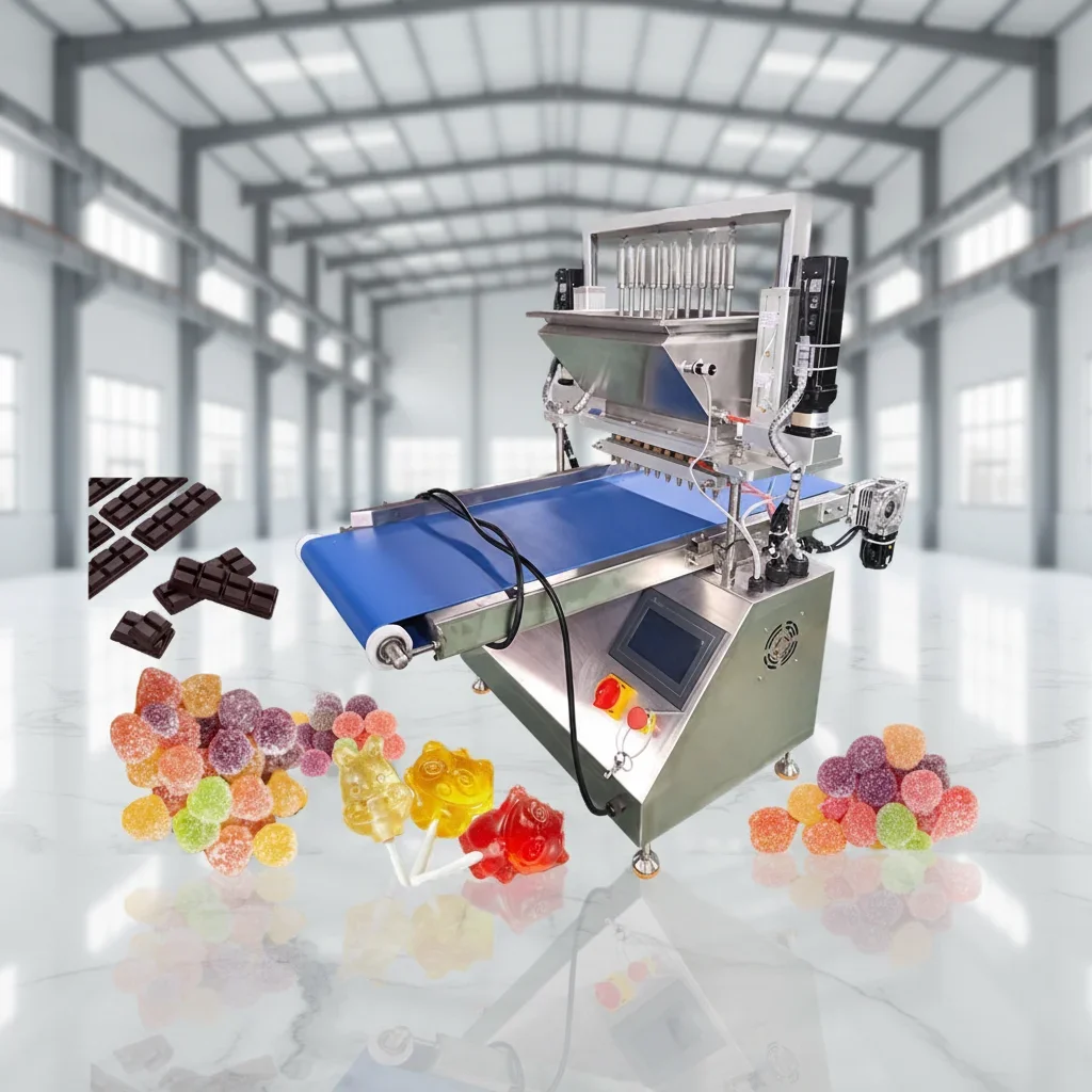 máquina depositadora de doces pequenos