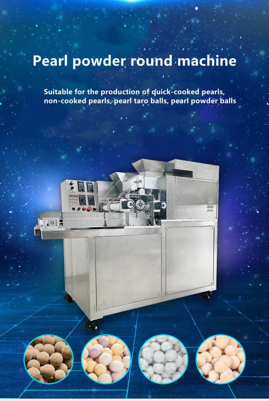 Máquina comercial automática completa de pérolas de tapioca para fazer sagu de amido de tapioca Máquina comercial automática completa de pérolas de tapioca para fazer sagu de amido de tapioca