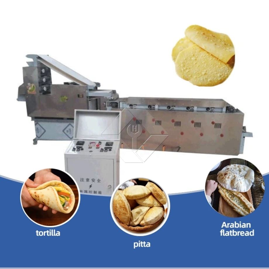 Máquina comercial de fazer pão sírio árabe