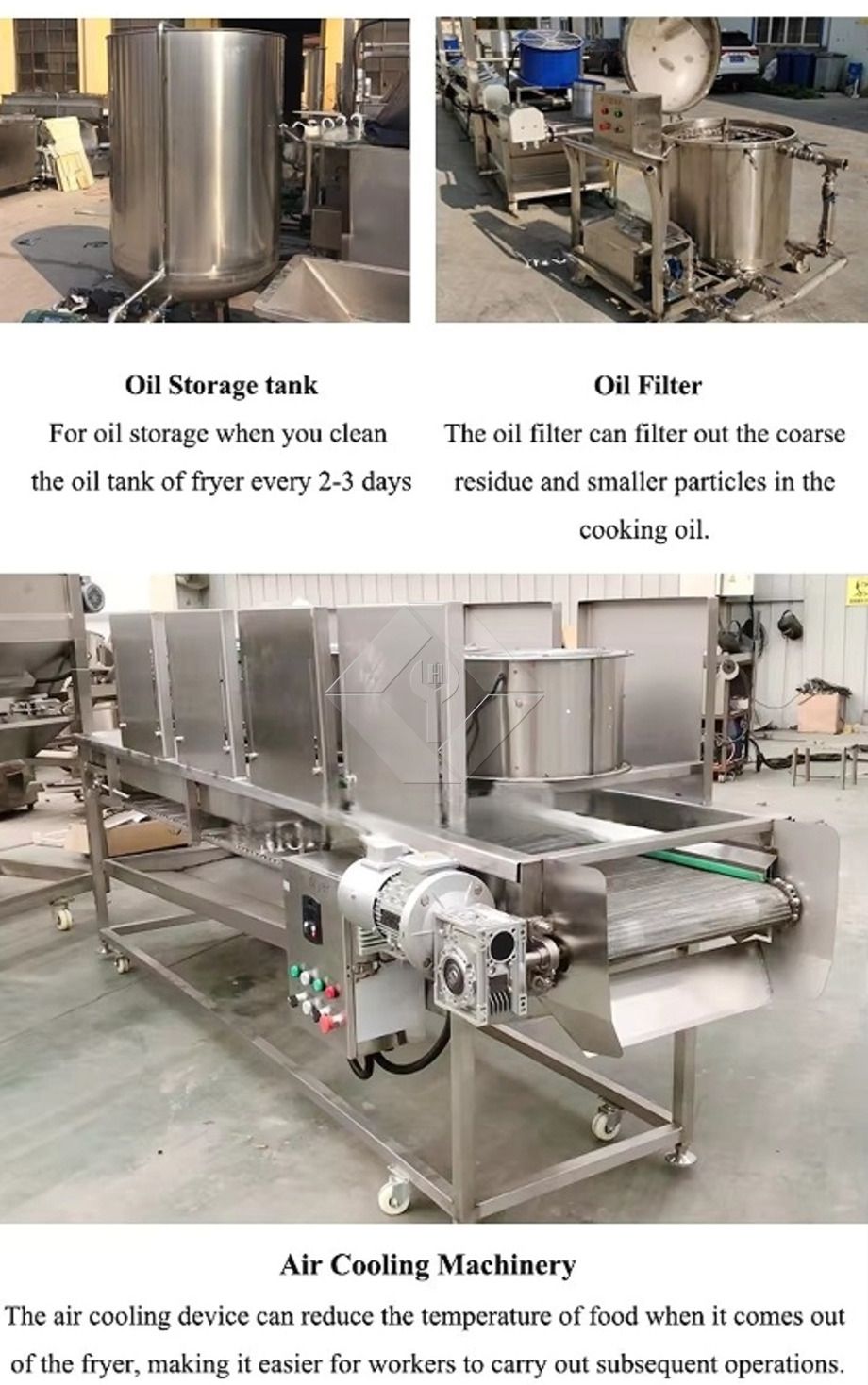Máquina fritadeira elétrica de frango, fritadeira automática contínua, máquina de fritar hambúrguer com transportador Máquina fritadeira elétrica de frango, fritadeira automática contínua, máquina de fritar hambúrguer com transportador
