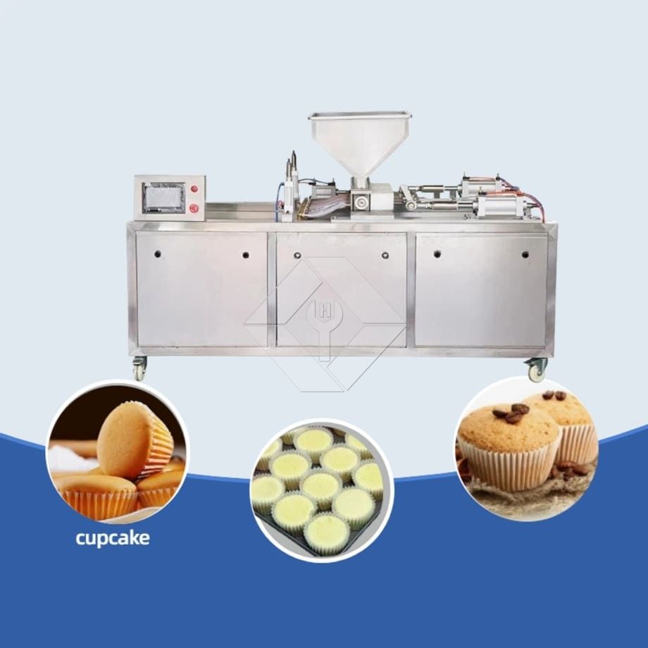 Máquina formadora e pulverizadora automática de bolo de alta eficiência