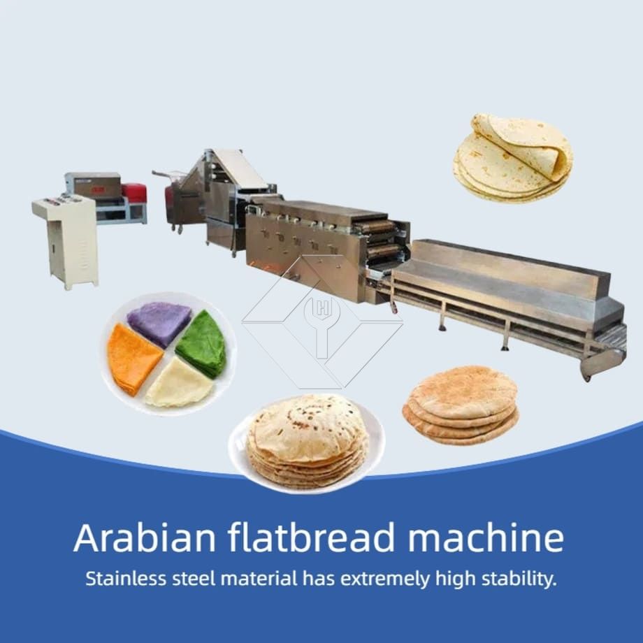 Máquina comercial de fazer pão sírio árabe