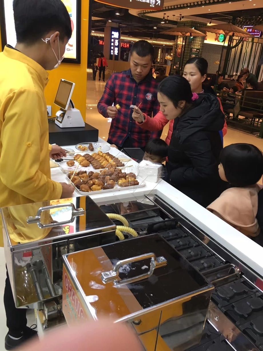 Máquina de bolo Taiyaki totalmente automática Máquina de bolo Taiyaki totalmente automática