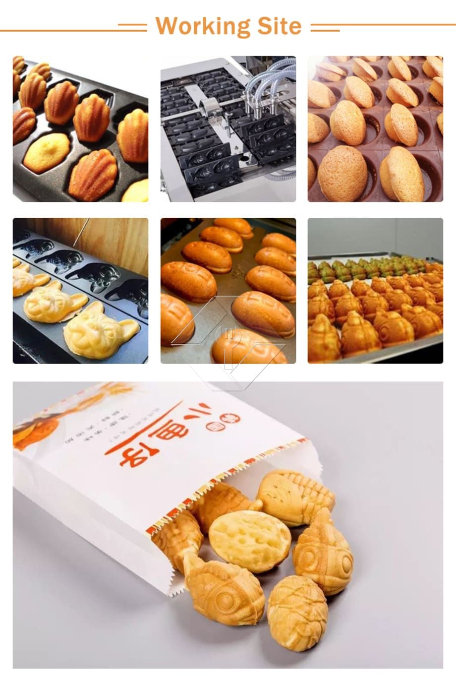 Máquina de bolo Taiyaki totalmente automática Máquina de bolo Taiyaki totalmente automática