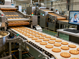Vendeu com sucesso a linha de produção de biscoitos crocantes de pêssego, ajudando os doces tradicionais a entrar em uma nova era de produção automatizada