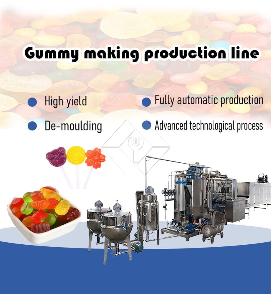 Máquina automática de desmoldagem de goma para fábrica de doces Máquina automática de desmoldagem de goma para fábrica de doces