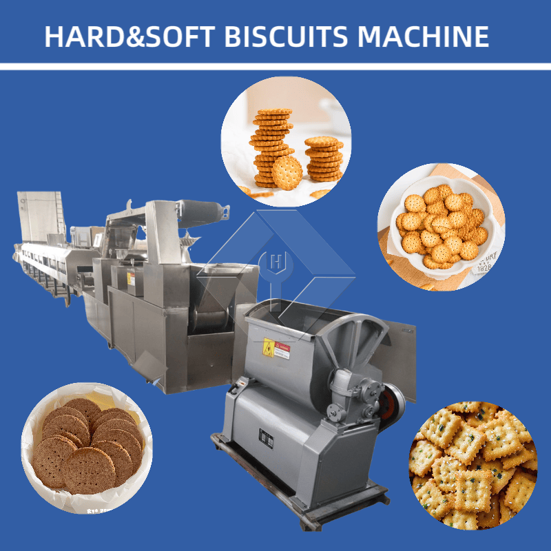 Máquina automática para fazer biscoitos | Linha de produção de biscoitos crocantes e duros | Equipamento industrial para biscoitos