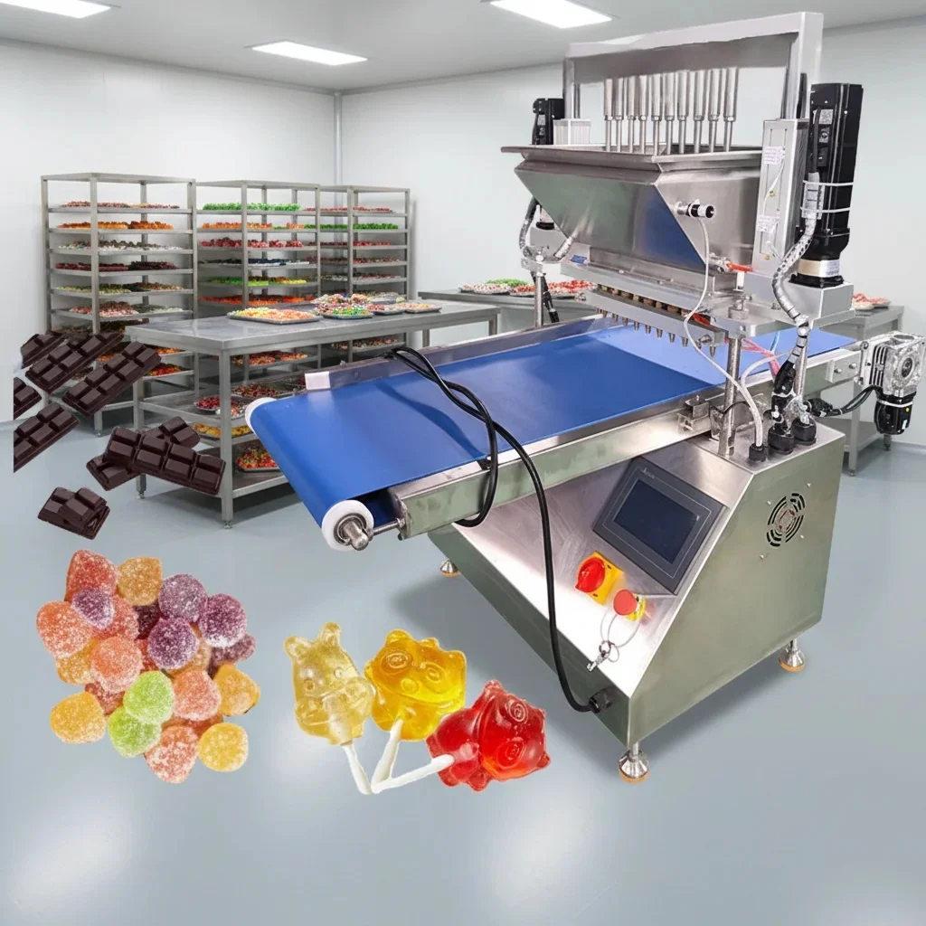máquina depositadora de doces pequenos
