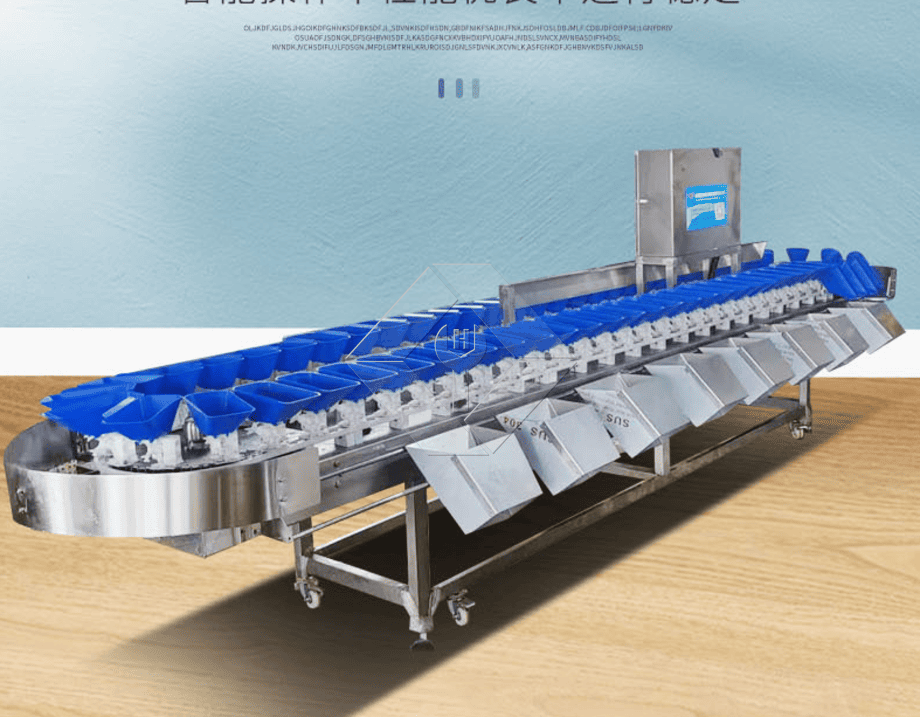 A capacidade de processamento da linha automática de lavagem, secagem e classificação de frutas e vegetais está geralmente entre 300kg/H e 3000kg/H.