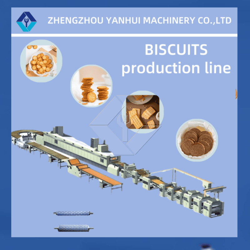 Máquina automática para fazer biscoitos | Linha de produção de biscoitos crocantes e duros | Equipamento industrial para biscoitos