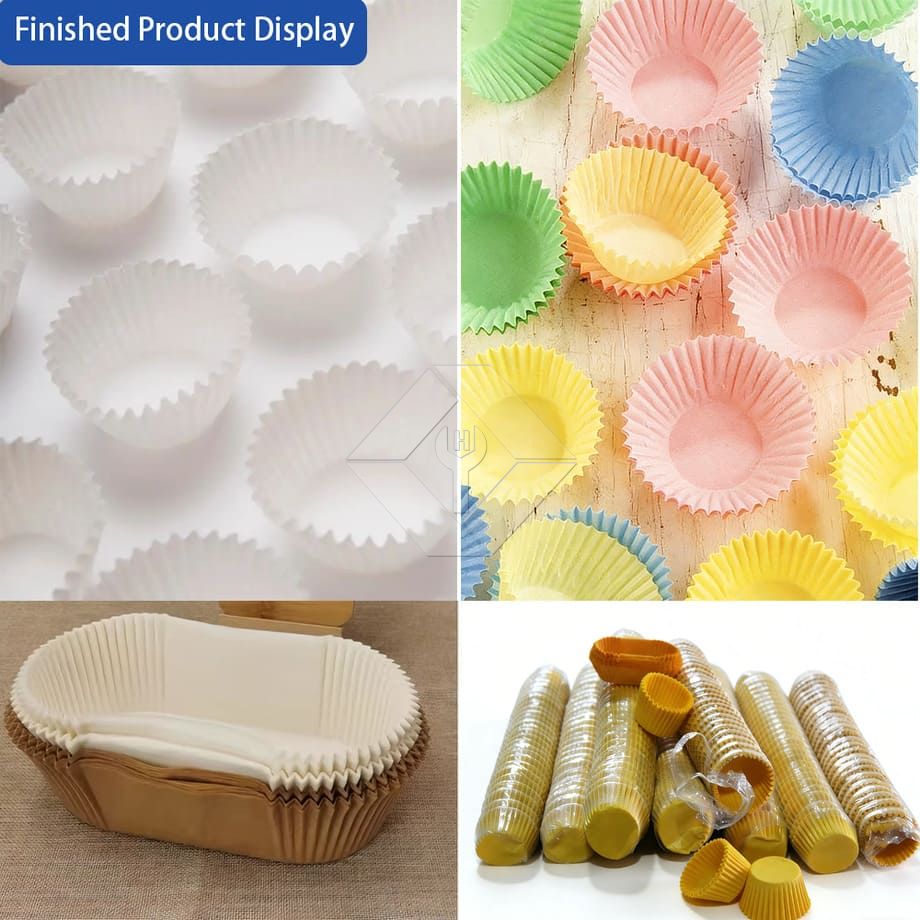 Linha de produção automática de muffin, preço de fábrica, mini máquina industrial de fazer bolos para colocar papéis de cupcake