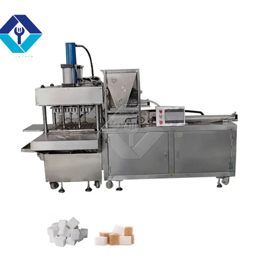 Máquina de fazer bolo de arroz em aço inoxidável, máquina formadora de cubos de açúcar, máquina prensa de açúcar em cubo marrom