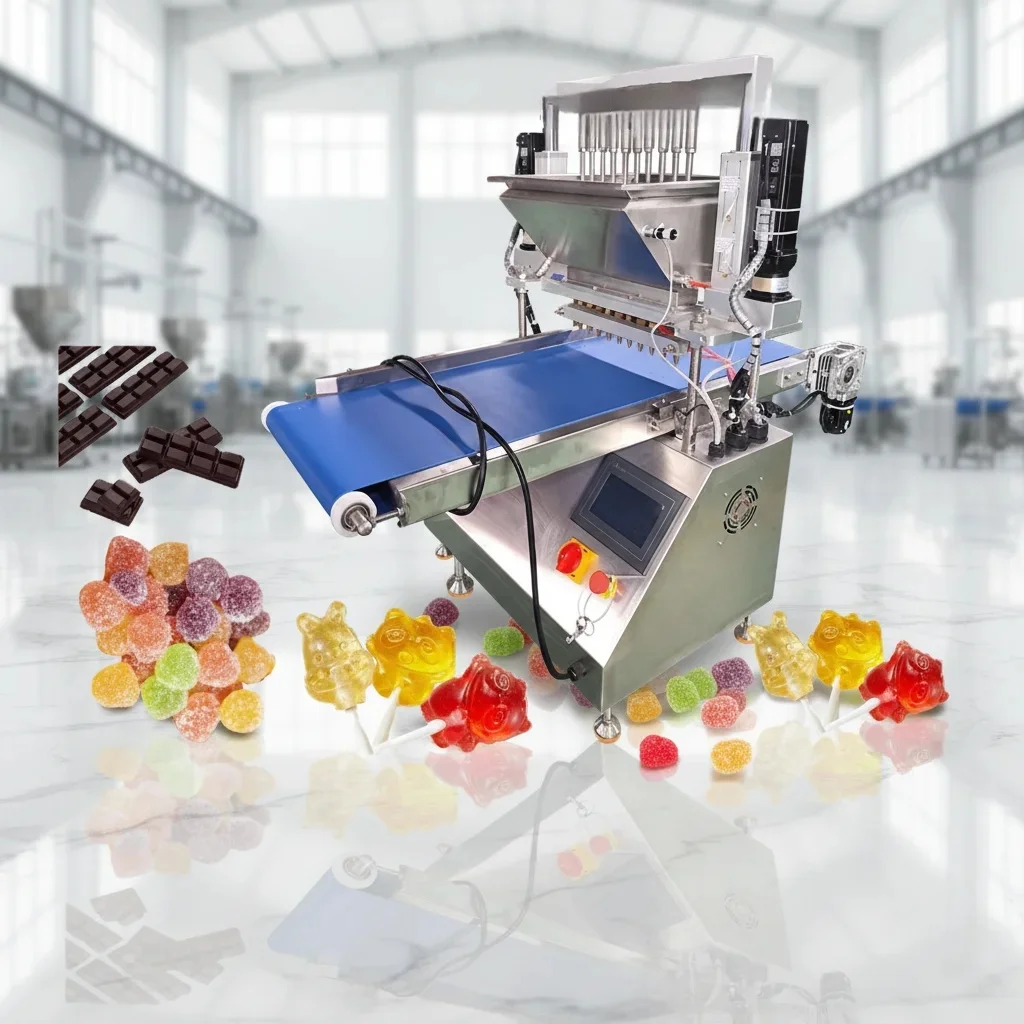 máquina depositadora de doces pequenos
