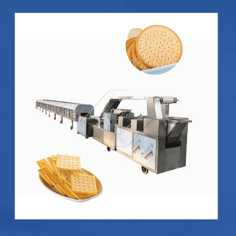 Máquina automática para fazer biscoitos | Linha de produção de biscoitos crocantes e duros | Equipamento industrial para biscoitos