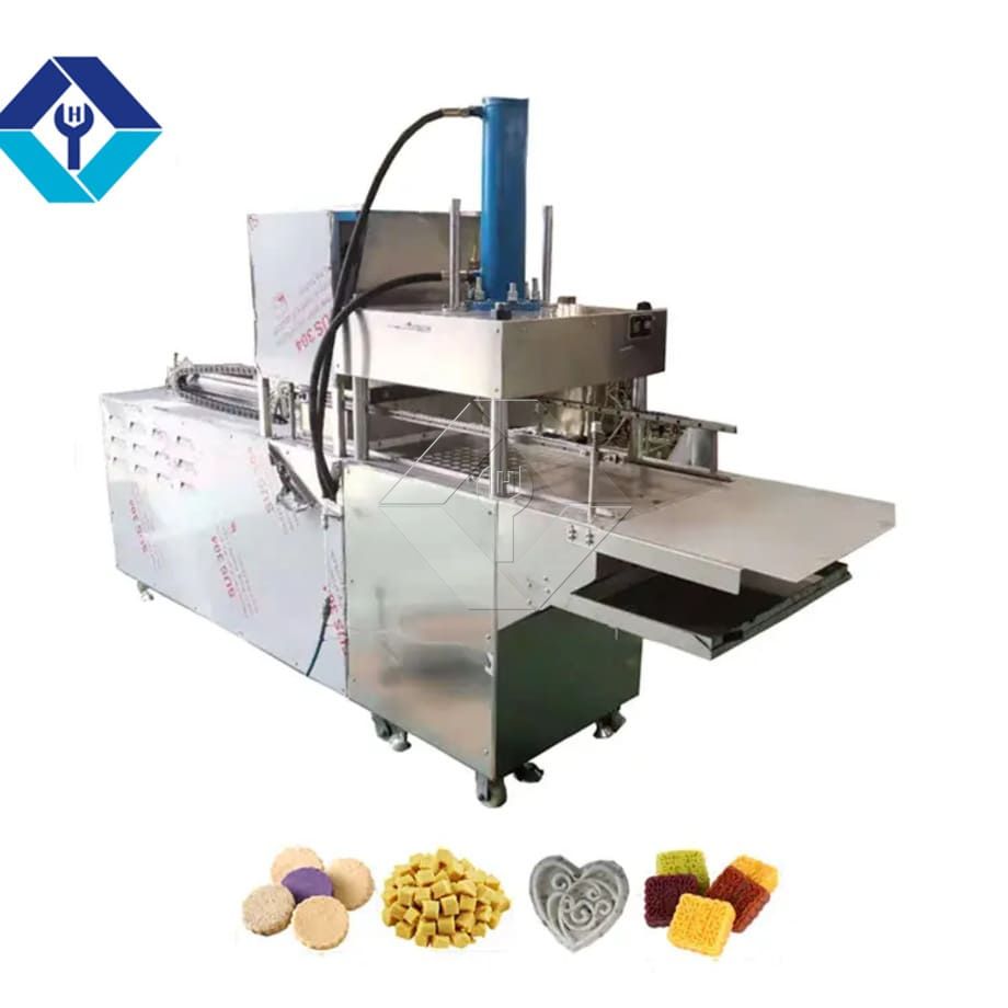 Máquina de fazer bolo de arroz em aço inoxidável, máquina formadora de cubos de açúcar, máquina prensa de açúcar em cubo marrom