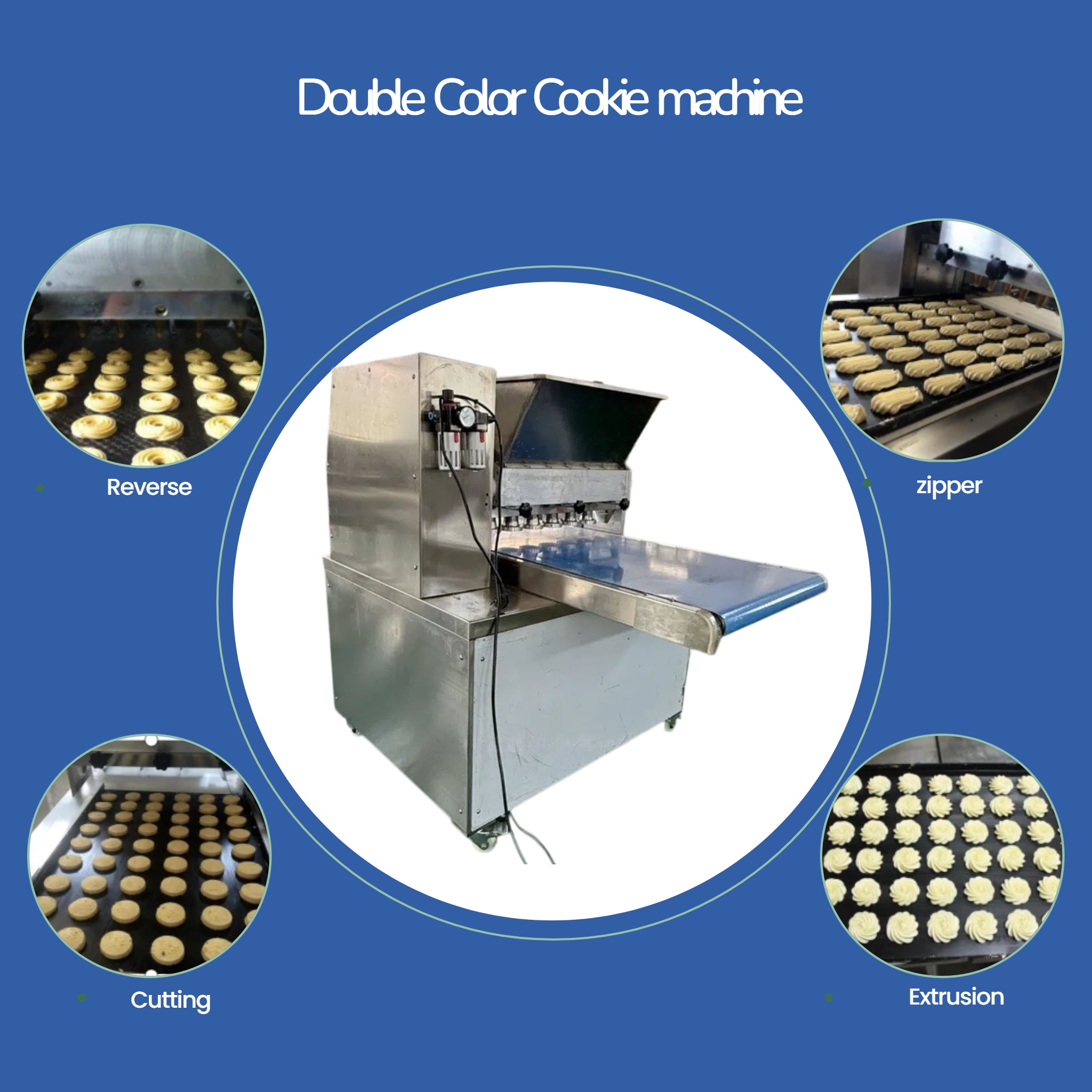 Máquina de rejuntamento de bolo de cor dupla