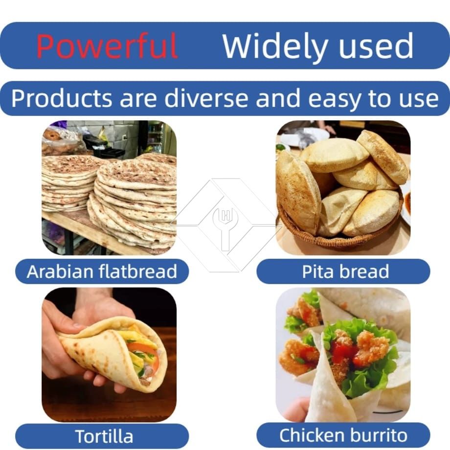 Máquina comercial de fazer pão sírio árabe Máquina comercial de fazer pão sírio árabe