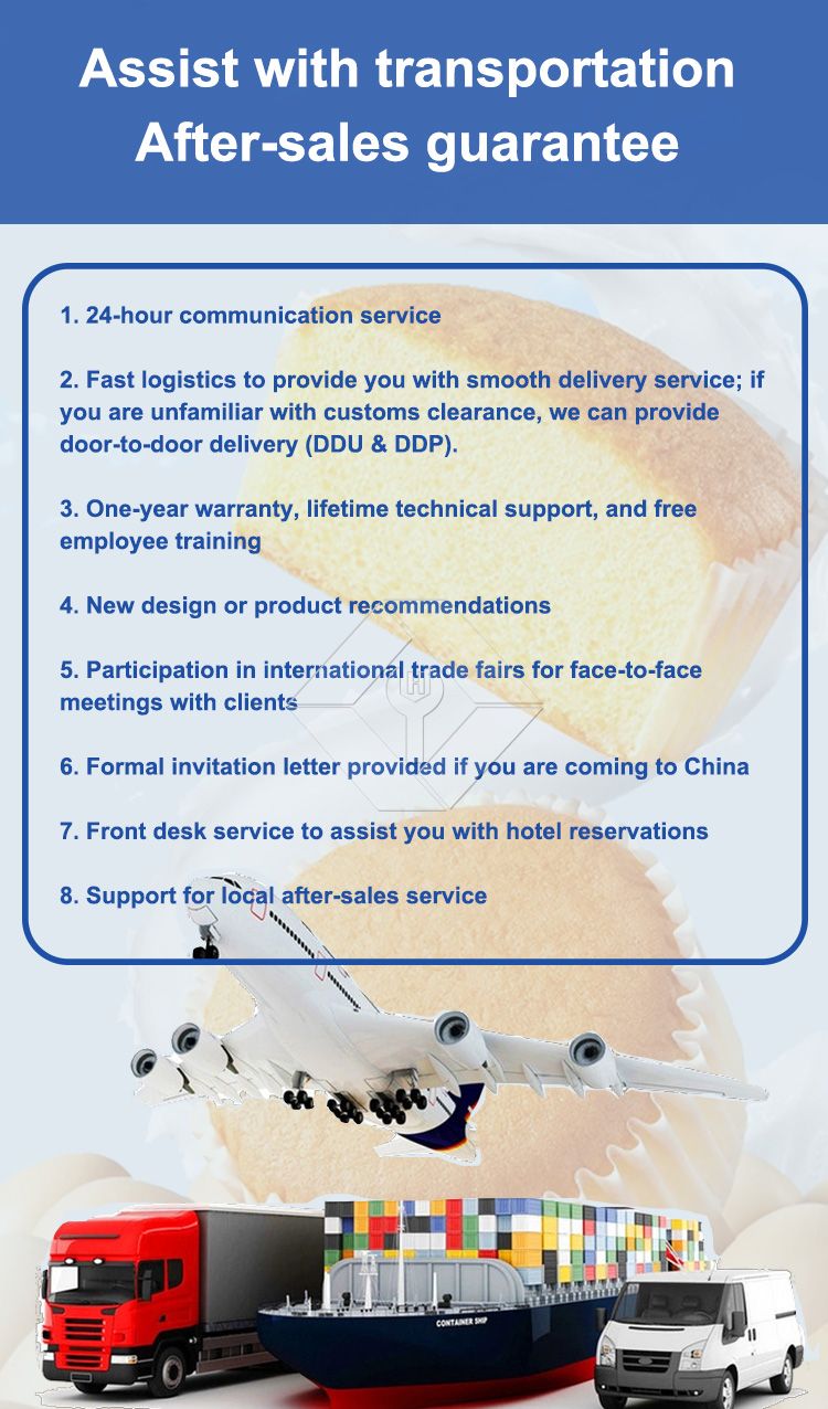 Linha de produção de copos de bolo de camada depositadora de bolo Linha de produção de copos de bolo de camada depositadora de bolo