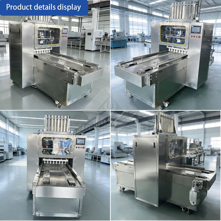 Linha de produção automática de muffin, preço de fábrica, mini máquina industrial de fazer bolos para colocar papéis de cupcake