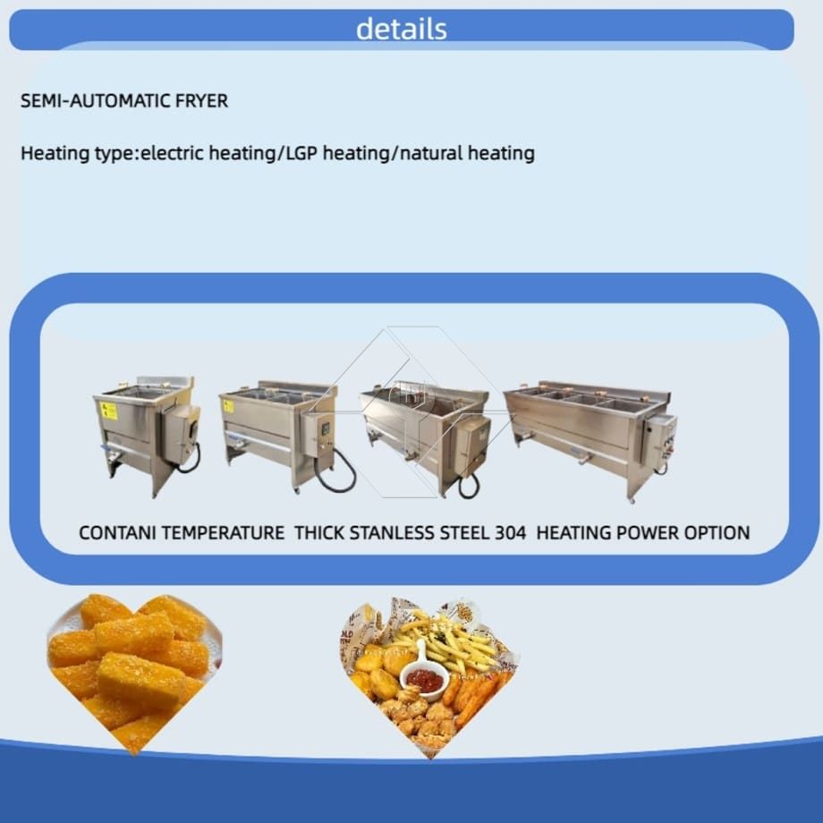 Máquina de fritar lanches tipo lote profissional, máquina manual de fritar batatas fritas de alta qualidade