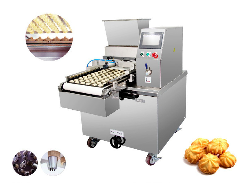 Olhar! Como minha máquina multifuncional de biscoitos extrusa, torce e corta tiras picantes?