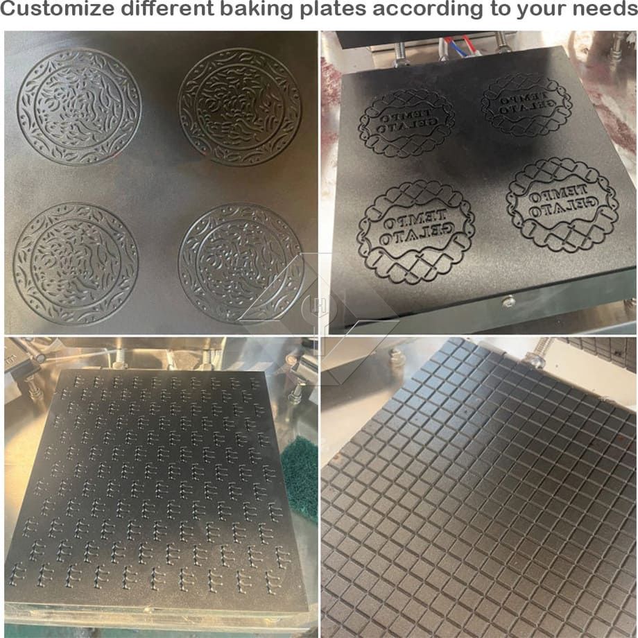 Cone de açúcar de rolamento giratório para assar sorvete Poke Cornet Cones laminados que fazem a máquina Cone de açúcar de rolamento giratório para assar sorvete Poke Cornet Cones laminados que fazem a máquina