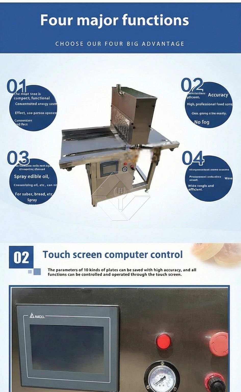 Máquina de pulverização de óleo