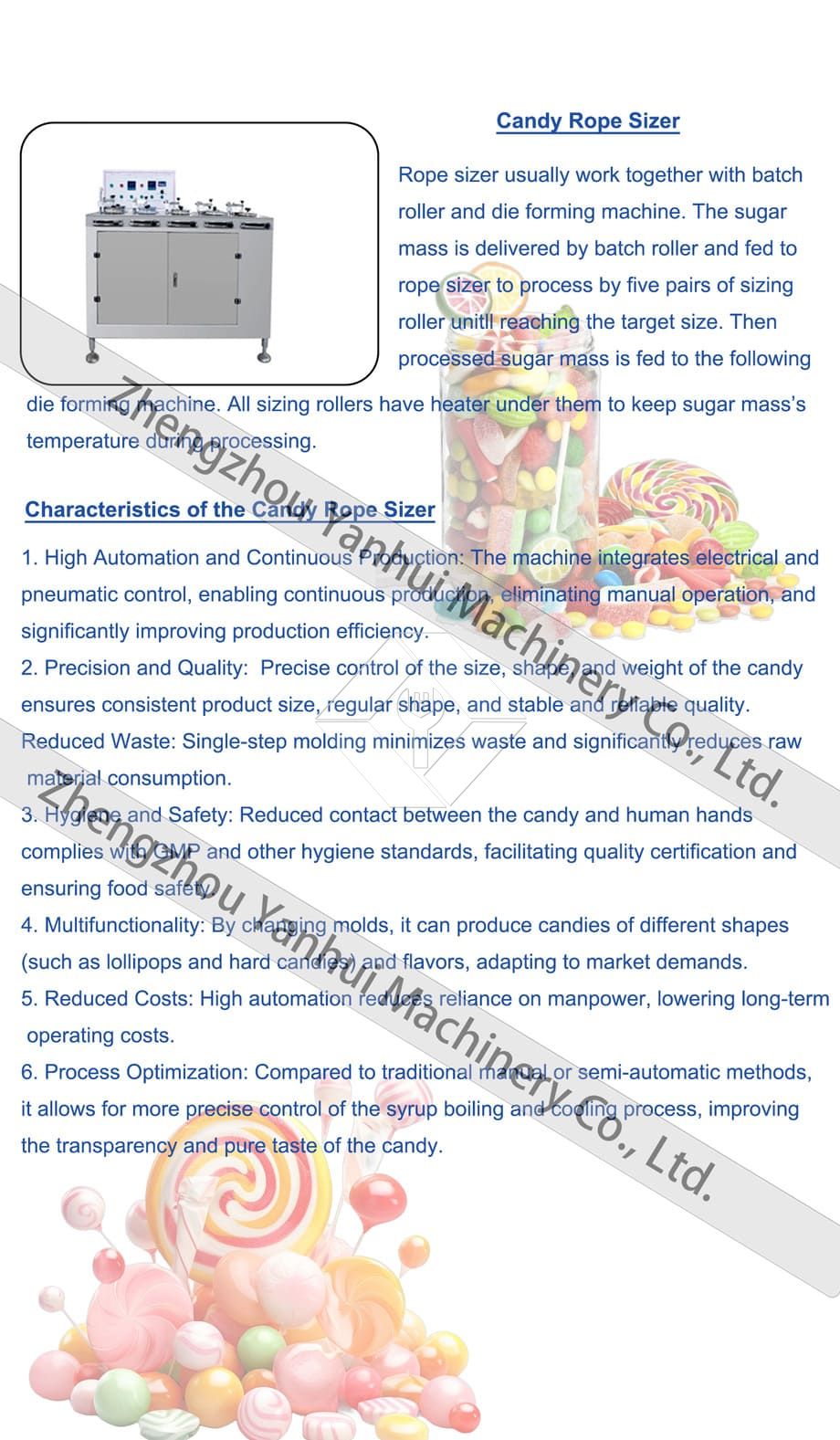 Linha de produção especial automática completa dos confeitos do pirulito/máquina de fazer doces do hara Linha de produção especial automática completa dos confeitos do pirulito/máquina de fazer doces do hara