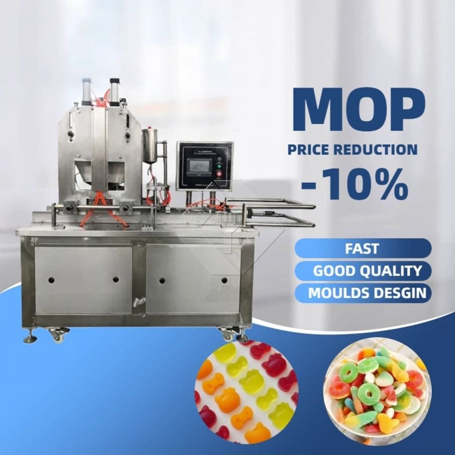 Máquina de fabricação de doces de goma pequena Máquina de produção de doces de gelatina pequena