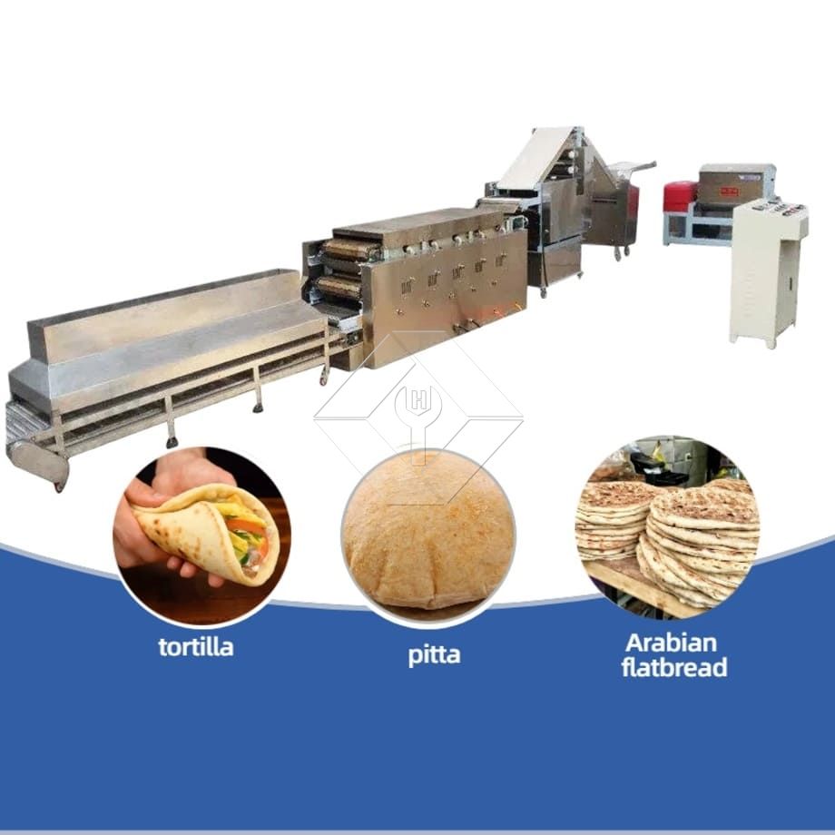 Máquina comercial de fazer pão sírio árabe
